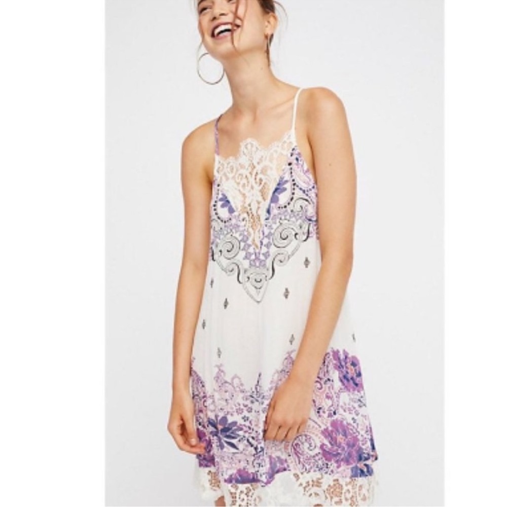 Free People Whose Sorry Now Printed Slip NWOT